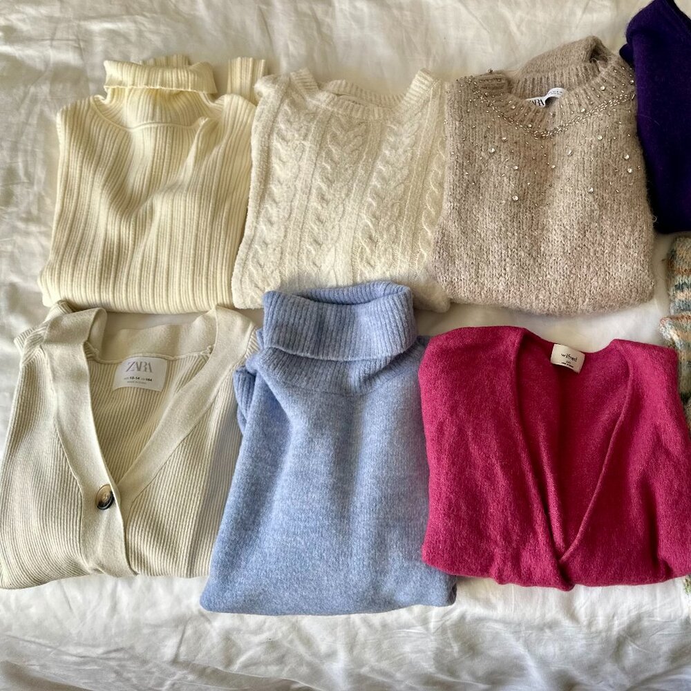 Teen Cozy Knit Bundle – Mostly Zara, Size 13–14 (10 Pieces)